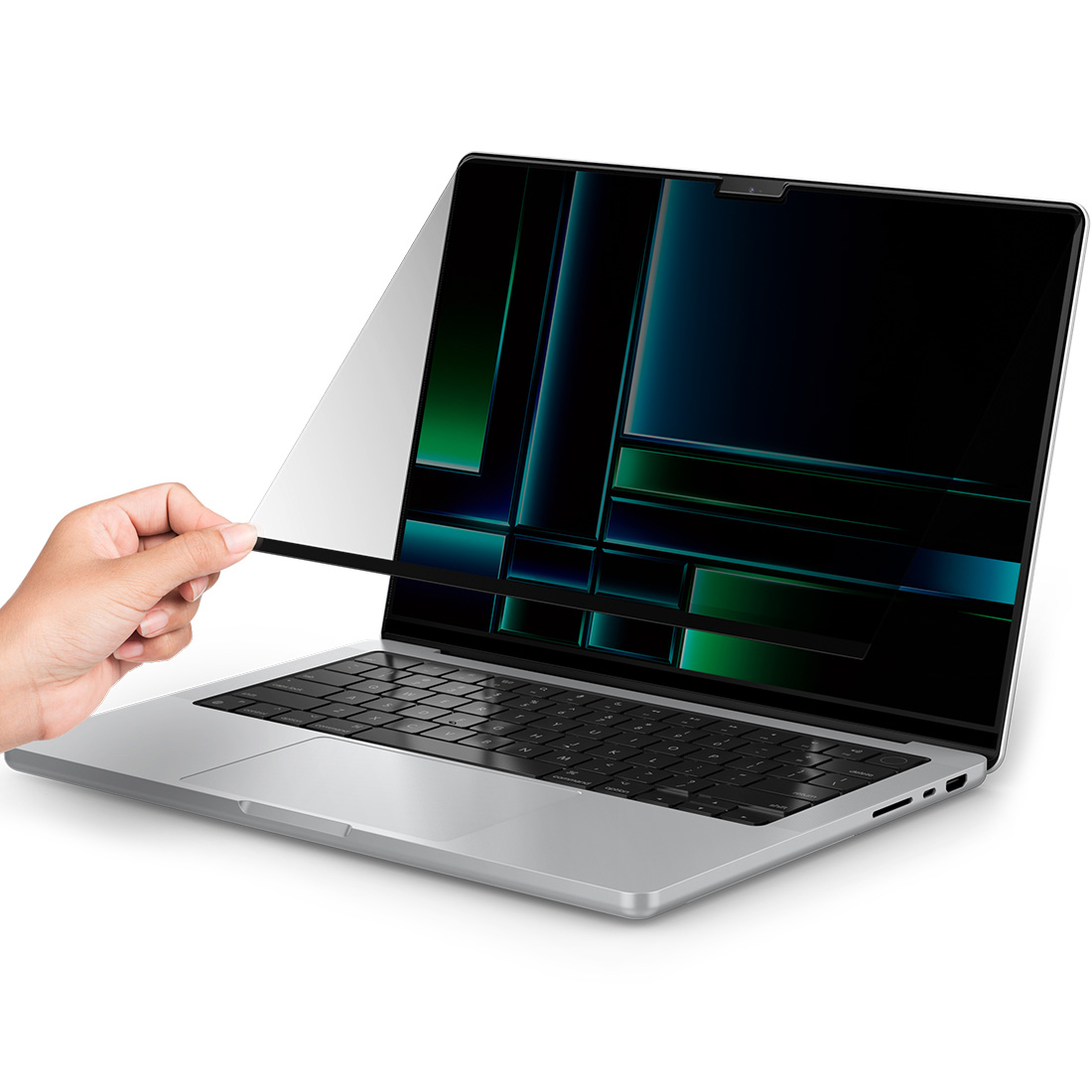 Folia prywatyzująca Spigen SafeView Privacy Filter do MacBook Pro 16 2024-2021
